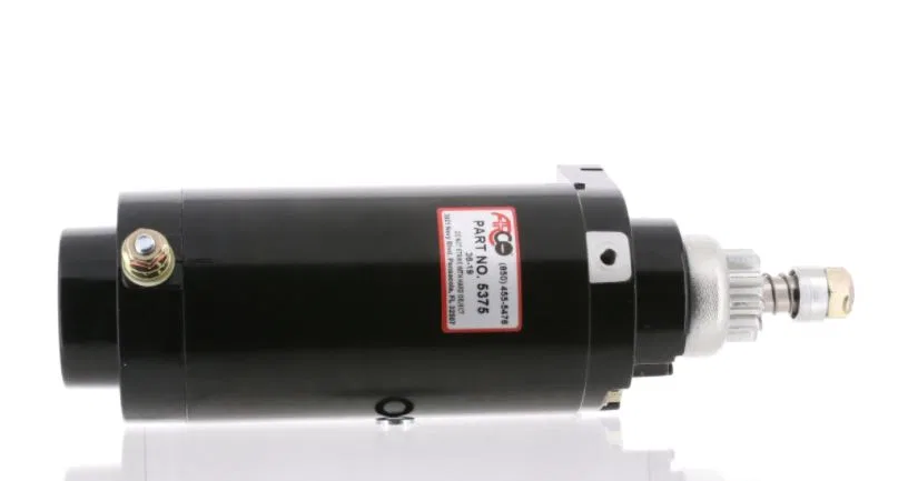 5375 – ARCO MARINE Starter, OE Replacement Outboard 1/4 x 20 Battery Post Side Mount 0.95 Kilowatt 10 Tooth Counter C...